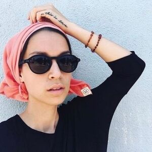 Mimu Maxi Scarf In Candy Coral